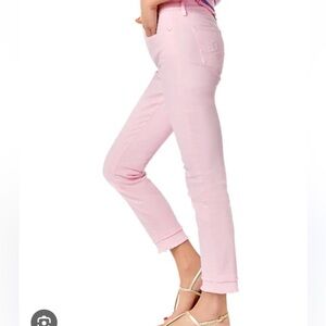 Lilly Pulitzer Light Pink Cropped Skinny Jeans